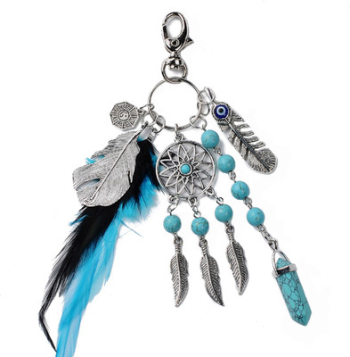 

Oosme Fashion Feather Leaf Locking Key Chain(Multicolor)