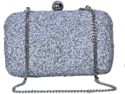 

DUCHESS Party Silver Clutch