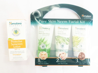Himalaya PROTECTIVE SUN LOTION WITH NEEM FACIAL KIT(Set of)