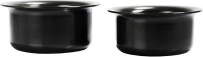 

Sumeet Hard Anodised Tope Set 9-10 Cookware Set(Aluminium, 2 - Piece), Black
