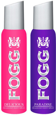 

Fogg Delicious, Paradise Body Spray - For Women(120 ml, Pack of 2)