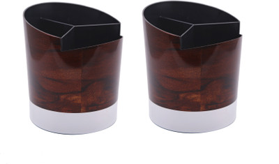 

CSM 3 Compartments Plastic Pen Stand(Wenge)
