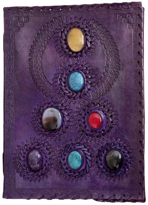 

ININDIA A5 Diary(Real Vintage Hunter Leather Handmadepaper Notebook Diary For office Home to Write Poem Daily Update - Size of (H) 10*(L) 7, Blue)
