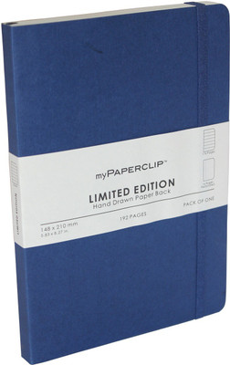 

Mypaperclip A5 Notebook(192 Ruled Pages Limited Edition, Blue)