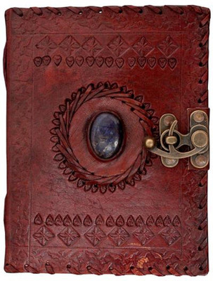 

ININDIA A5 Diary(Handmade 100% Pure Leather Diary for Office Home Daily Use With C Lock, Brown)