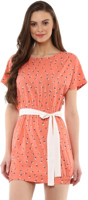 STREET9 Women Gathered Orange Dress