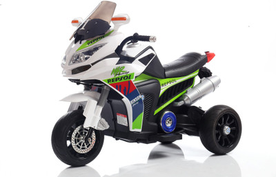 

Toyhouse Racer sport Rechargeable Bike Battery Operated Ride On(White)