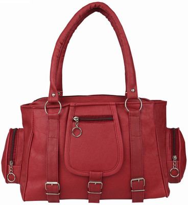 

Rainbow arts Hand-held Bag(Maroon)