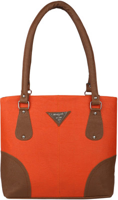 

Rainbow arts Hand-held Bag(Red, Brown), Brown;red