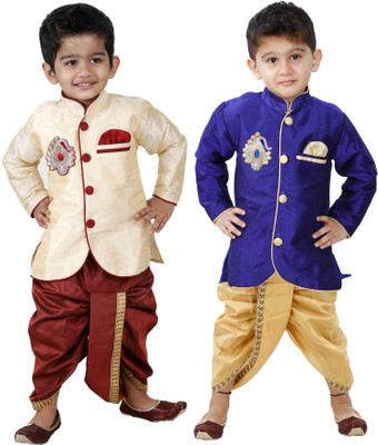 

FTC Bazar Boys Kurta and Breeches Set(Red Pack of 2, Blue