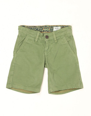 

Pepe Jeans Short For Boys Casual Solid Cotton(Green, Pack of 1, Olive