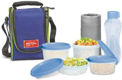 

Dealsnbuy Milton Full Meal 4 Combo 4 Containers Blue 4 Containers Lunch Box(1400 ml)