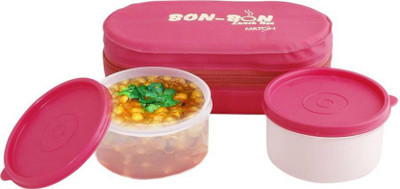 

Dealsnbuy Milton Bon Lunch Box Pink 2 Containers Lunch Box(400 ml)