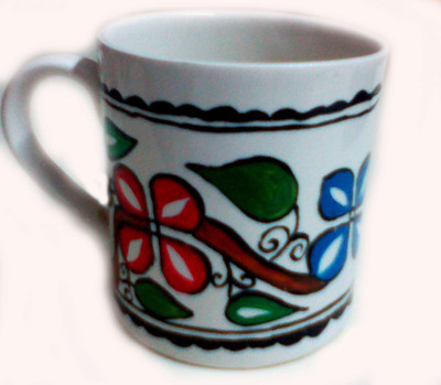 

Mithila Painting MP2606 Ceramic Mug(250 ml), Multicolor