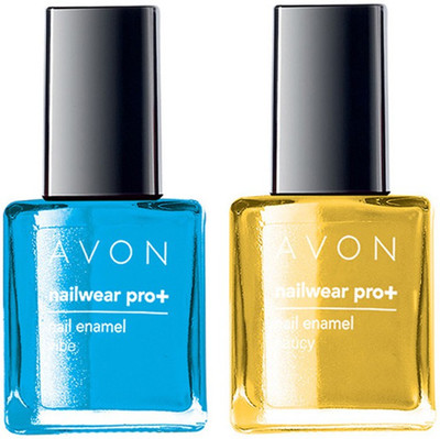 Avon Anew Nailwear Pro + Electric Shades vibe - saucy(Pack of 2)