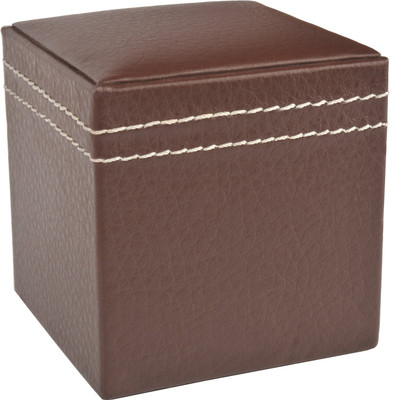 

State of The Art Contrast Stitch leatherette Paper Weights with Leather(Set Of 1, Brown)