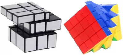 

Kanchan Toys Stickerless 4x4x4 Rubik Speed Cube & Silver Mirror Cube Combo (2 Pieces)(2 Pieces)