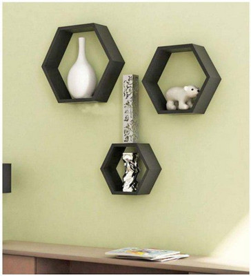 

A.S Wood MDF Wall Shelf(Number of Shelves - 3)