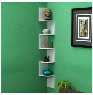 

A.S Wood MDF Wall Shelf(Number of Shelves - 5)