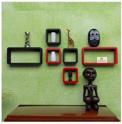 

A.S Wood MDF Wall Shelf(Number of Shelves - 6)