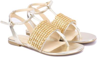 Nine West Women LIGHT GOLD Flats