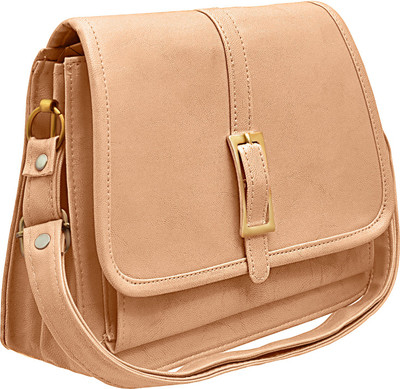 

Tap Fashion Women Formal Khaki PU Shoulder Bag
