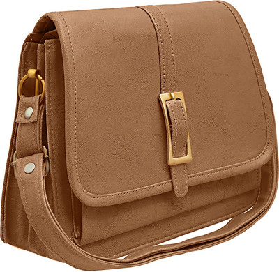 

Tap Fashion Women Formal Brown PU Shoulder Bag