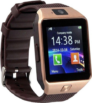 

Whitecherry dz09 smart Fitrist Brown Smartwatch(Brown Strap Regular)