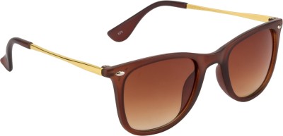 Fair-x Wayfarer Sunglasses(For Men & Women, Brown)