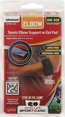 

Mueller Tennis W/Gel Pad Elbow Support, Black