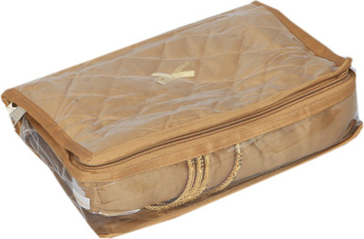 

Kuber Industries " Locker Jewellery Kit / Jewellery box/Make Up Kit/ Wedding Collection Gift In satin Makeup Vanity Box(Gold)
