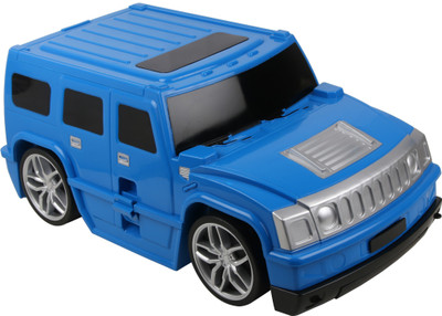 

Montez Multifunctional Kids Hummer Car Shape Travel Case Plus Fun Model Pull along Trolley(Multicolor)