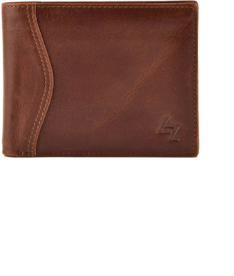 

Leather Zentrum Men Tan Genuine Leather Wallet(13 Card Slots)