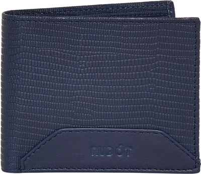 

Rudot Men Blue Genuine Leather Wallet(4 Card Slots)