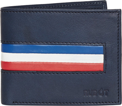 

Rudot Men Blue Genuine Leather Wallet(8 Card Slots)