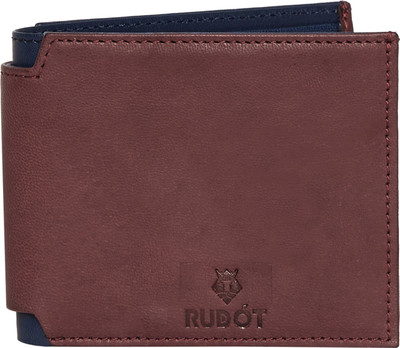 

Rudot Men Brown Genuine Leather Wallet(8 Card Slots), Purple