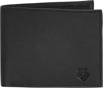 

Rudot Men Black Genuine Leather Wallet(6 Card Slots)