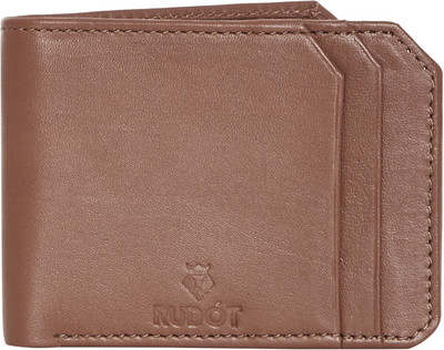 

Rudot Men Tan Genuine Leather Wallet(6 Card Slots)