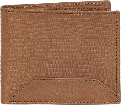 

Rudot Men Tan Genuine Leather Wallet(4 Card Slots)