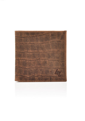 

Leather Zentrum Men Brown Genuine Leather Wallet(4 Card Slots)