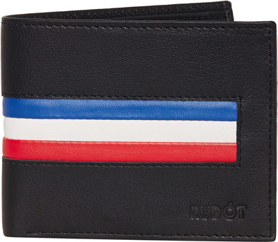 

Rudot Men Black Genuine Leather Wallet(8 Card Slots)