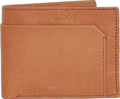 

Rudot Men Tan Genuine Leather Wallet(8 Card Slots)