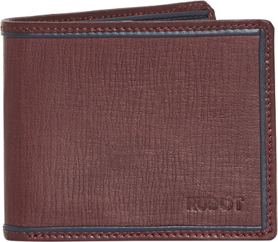 

Rudot Men Maroon Genuine Leather Wallet(8 Card Slots)