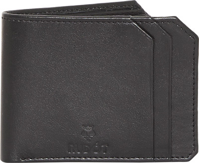 

Rudot Men Black Genuine Leather Wallet(6 Card Slots)