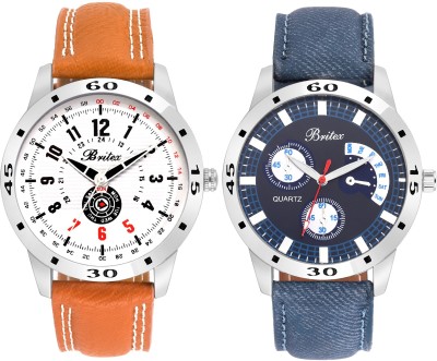 Britex BT6151~6152 Premium Combo Pack of 2 Watch  - For Men   Watches  (Britex)