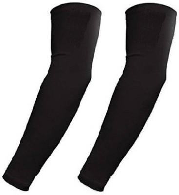 

white tiger enterprises Nylon Arm Sleeve For Men & Women(Free, Black)