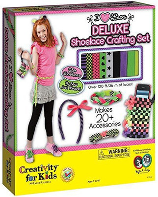 

Creativity for Kids I Love Laces Deluxe Shoelace Crafting Set