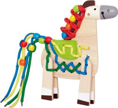 

Hape Lacing Pony(Multicolor)