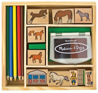 

Melissa & Doug Horse Stable Stamp Set