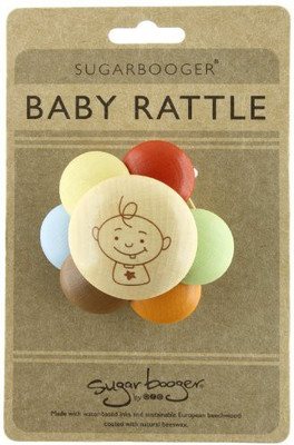 

Sugarbooger Peek-A-Boo Wooden Rattle Rattle(Multicolor)